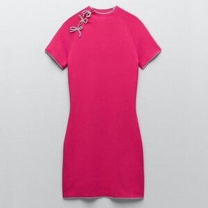 Zara Knit Dress. Brand NWT!!! Fuchsia color!!!